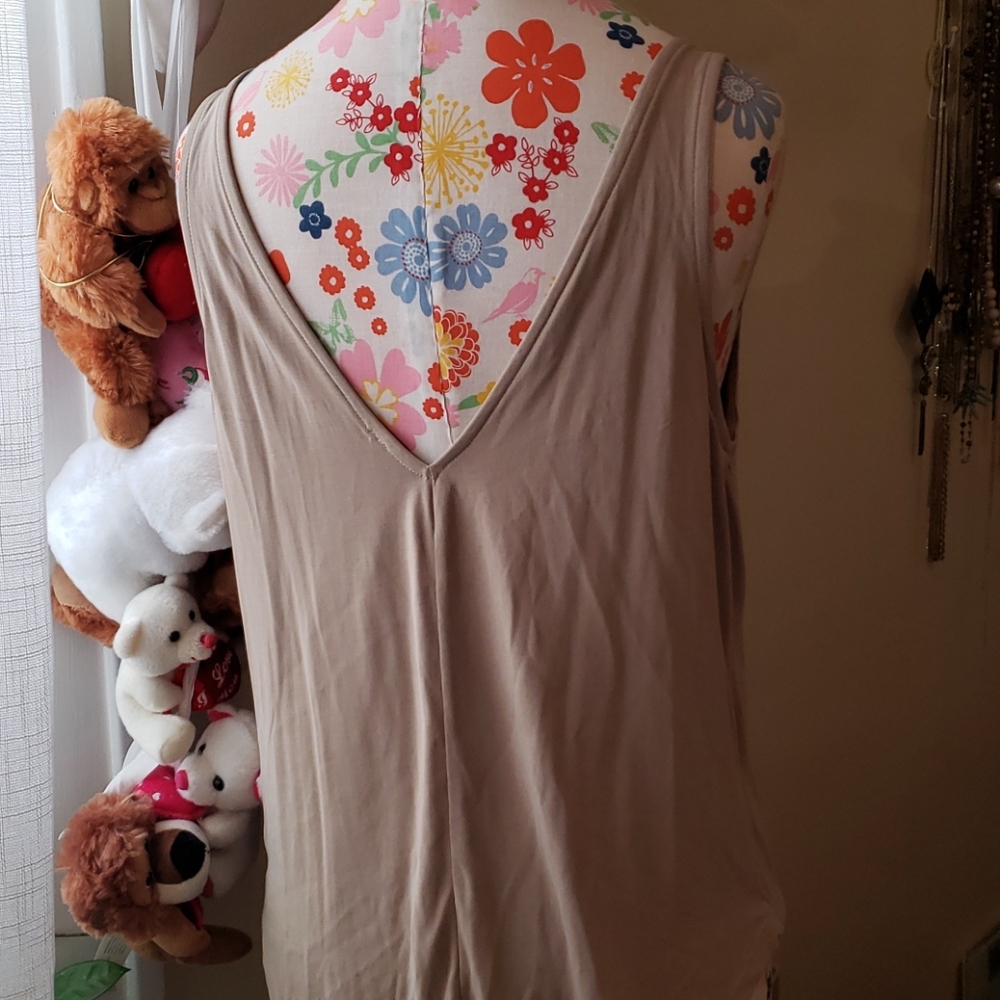 NWT Tan Tank - Picture 2 of 5